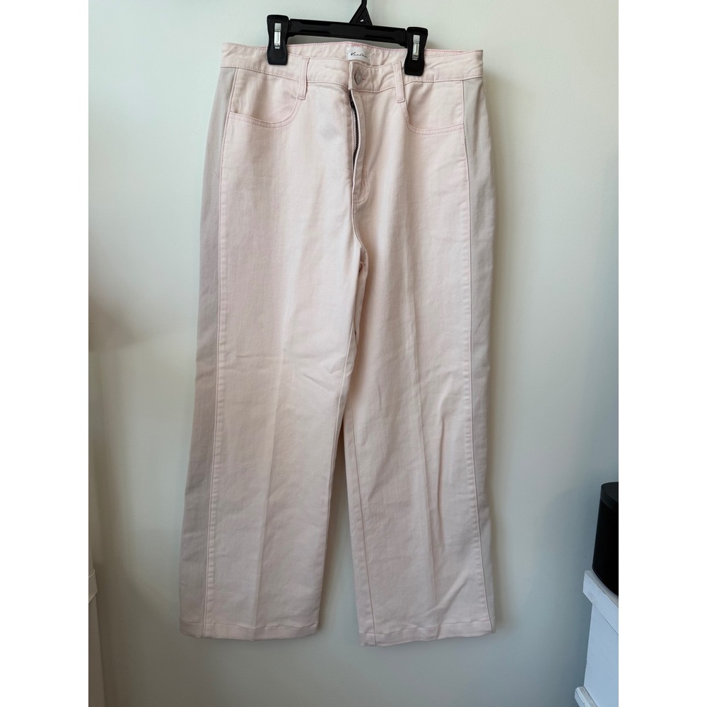 Kancan High Rise Wide Leg Jeans Pink Blush KC7444PK Size 13/30